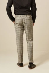 Next Slim Tapered Hose mit Karomuster und Kettendetail 1-tlg/1-St