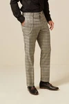 Next Slim Tapered Hose mit Karomuster und Kettendetail 1-tlg/1-St