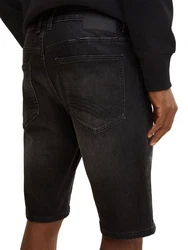 TOM TAILOR Jeansshorts JOSH Schwarz/Dunkelgrau
