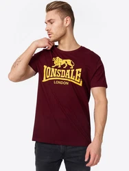 Lonsdale T-Shirt Logo Bordeaux/Dunkelrot/Braun/Rot/Gold