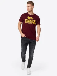 Lonsdale T-Shirt Logo Bordeaux/Dunkelrot/Braun/Rot/Gold