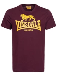 Lonsdale T-Shirt Logo Bordeaux/Dunkelrot/Braun/Rot/Gold
