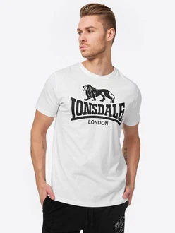 Lonsdale T-Shirt Logo Braun/Grau/Rot/Dunkelrot/Weiß