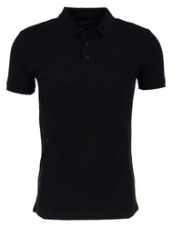 TOM TAILOR Poloshirt Basic Polo Dunkelblau/Schwarz