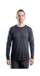 NEUALP Longsleeve Lignum Pure Tencel Shirt Dunkelgrau/Dunkelblau/Grau