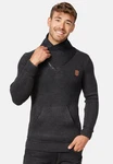 Indicode Pullover Dane Schwarz/Dunkelgrau/Braun