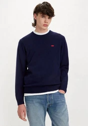 LEVI'S Pullover 'Original HM Sweater' dunkelblau/pink
