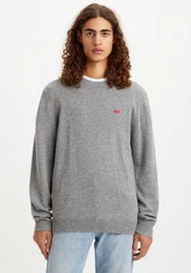 LEVI'S Pullover 'Original HM Sweater' grau/rot/weiß