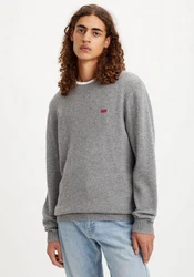 LEVI'S Pullover 'Original HM Sweater' grau/rot/weiß