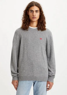 LEVI'S Pullover 'Original HM Sweater' grau/rot/weiß