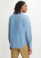 LEVI'S Hemd Barstow Western Standard blue denim