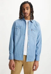 LEVI'S Hemd Barstow Western Standard blue denim