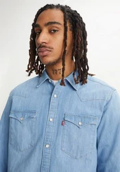 LEVI'S Hemd Barstow Western Standard blue denim