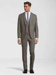 SteffenKlein Anzug Slim-Fit Dunkelgrün/Khaki/Grau/Braun/Dunkelgrau