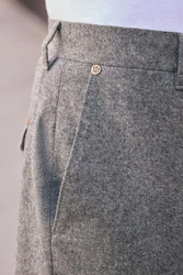 Next Stoffhose Elegante Hose-Relaxed-Tapered-Fit Dunkelgrau/Hellgrau/Grau
