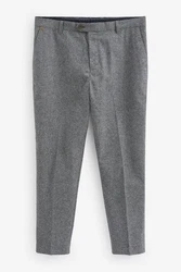 Next Stoffhose Elegante Hose-Relaxed-Tapered-Fit Dunkelgrau/Hellgrau/Grau
