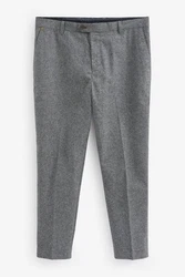 Next Stoffhose Elegante Hose-Relaxed-Tapered-Fit Dunkelgrau/Hellgrau/Grau