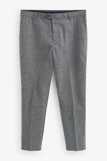 Next Stoffhose Elegante Hose-Relaxed-Tapered-Fit Dunkelgrau/Hellgrau/Grau