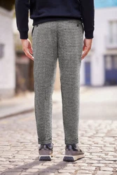 Next Stoffhose Elegante Hose-Relaxed-Tapered-Fit Grau/Hellgrau/Dunkelgrau