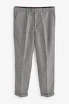 Next Stoffhose Elegante Hose-Relaxed-Tapered-Fit Grau/Hellgrau/Dunkelgrau