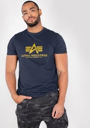 ALPHA INDUSTRIES T-Shirt Hellblau/Dunkelblau/Blau