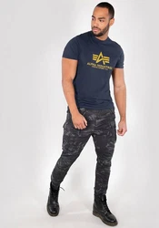 ALPHA INDUSTRIES T-Shirt Hellblau/Dunkelblau/Blau