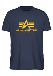 ALPHA INDUSTRIES T-Shirt Hellblau/Dunkelblau/Blau