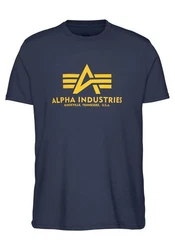ALPHA INDUSTRIES T-Shirt Hellblau/Dunkelblau/Blau