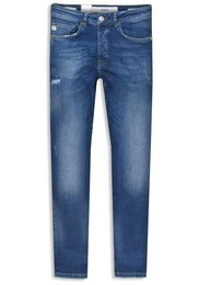 5-Pocket-Jeans Herren U2 Slim Fit distressed Denim