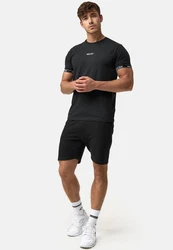 Indicode T-Shirt Lutzy Schwarz/Blau