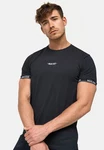 Indicode T-Shirt Lutzy Schwarz/Blau