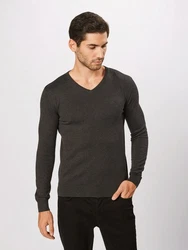 TOM TAILOR Pullover Dunkelgrau/Khaki/Grau/Dunkelgrün