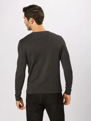TOM TAILOR Pullover Dunkelgrau/Khaki/Grau/Dunkelgrün