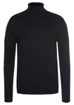 Jack & Jones Sweatshirt JJEEMIL KNIT ROLL NECK NOOS Schwarz/Dunkelblau