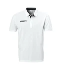 uhlsport T-Shirt Essential Prime Poloshirt Weiß/Dunkelrot/Grau/Schwarz