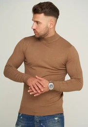 Strickpullover MKBONI mit kurzem Stehkragen