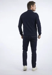 HECHTER PARIS Troyer Uni-Look Dunkelblau/Hellblau/Blau