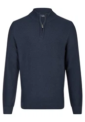 HECHTER PARIS Troyer Uni-Look Dunkelblau/Hellblau/Blau