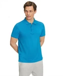 FALKE Poloshirt Grau/Hellblau/Blau