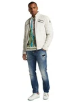 CARLO COLUCCI Lederjacke Joker Creme/Beige/Khaki/Weiß