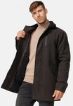 Indicode Kurzmantel Falmo Braun/Khaki/Dunkelgrün/Dunkelbraun/Schwarz/Grau