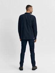 SELECTED HOMME Slim-fit Jeans Leon Dunkelblau