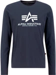 Alpha Industries Shirt BASIC T - LS Hellblau/Dunkelblau