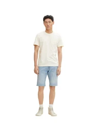 TOM TAILOR Jeansshorts JOSH Weiß/Creme/Khaki/Hellblau/Beige