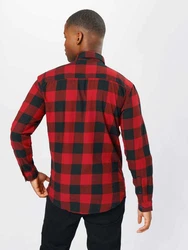 Jack & Jones Langarmhemd Hemd Slim Fit JJEGINGHAM (5977) Rot/Dunkelrot