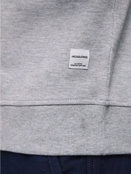 JACK & JONES Sweatshirt 'Basic' Grau/Hellgrau/Dunkelgrau
