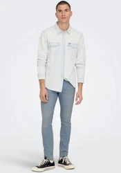 ONLY & SONS Slim-fit-Jeans Loom Hellblau/Blau/Grau