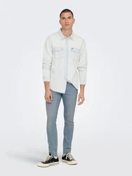 ONLY & SONS Slim-fit-Jeans Loom hellblau