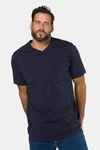 JP1880 T-Shirt Basic V-Ausschnitt Dunkelblau/Blau