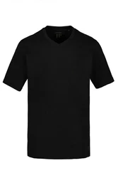 JP1880 T-Shirt Basic V-Ausschnitt Schwarz